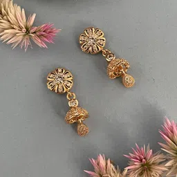 Digital Dress Room Classic Jhumkas Earrings-91
