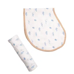 Masilo Kids Swaddle & Burp Cloth Bib - Sea Breeze-54