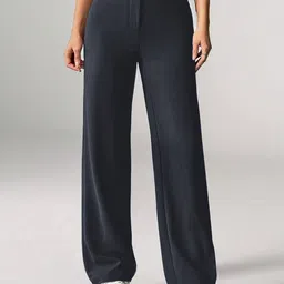 KERI PERRY Women Relaxed Straight Leg High-Rise Trousers-image-70