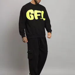 GRIFFEL Men Typography Printed Tracksuits image 3