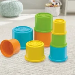 fisher-price Original Stacking Cups, Colourful Stacking Toys, Develops Hand-Eye Coordination image 3