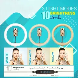 Delight Camera 7Ft stand with Flash light holder for Making video and reels & Photo Ring Flash image 4