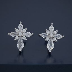 Kushal's Fashion Jewellery 92.5 Sterling Silver Classic Artificial Stones Studs-picture-44