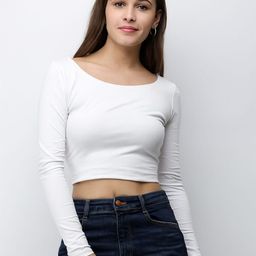 Moda Rapido Cotton Crop Top-image-66