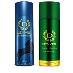 Denver Men Set of 2 Long Lasting Deodorant - Hamilton 200ml & Sporting Club Goal 200ml-5