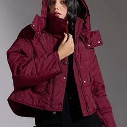 20Dresses Women Puffer Jacket with Patchwork-picture-44