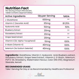 Herbal max Skin Radiance & Glow With L-Glutathione & Vitamin C - 15 Tablets image 4