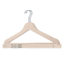 Kuber Industries 6-Pcs Cream-Colored Clothes Hangers-picture-7