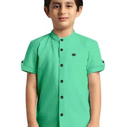 BAESD Boys Comfort Micro Checks Semi Sheer Casual Shirt-image-27