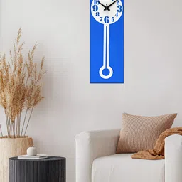 OLIVE TREE Blue & White Traditional Wall Clock-image-91
