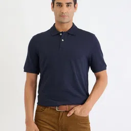 GANT Men Solid Polo Collar T-shirt-image-13