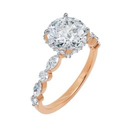 EmoriHalo Round Brilliant Diamond Ring-image-30