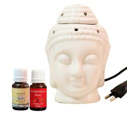 POOKIEMOON Electric Buddha Aroma Diffuser With Jasmine & Rose Oils 10ml Each-3