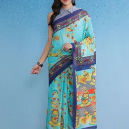 Mitera Kalamkari Bagru Saree-picture-34