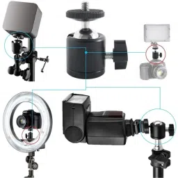 TECHGEAR Screw Tripod Ball Head Bracket Holder Ball Head 360 Degree Tripod Ball Head image 4