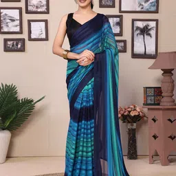 Rhey Striped Pure Georgette Ready to Wear Saree-picture-41