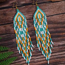 EVERSTYLISH The Magma Ocean Artificial Beaded Contemporary Drop Earrings-31