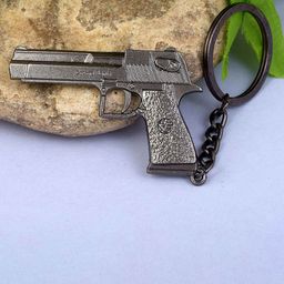 MEMOIR Unisex Textured Gun Shaped Key Chain-image-86