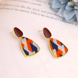 Yellow Chimes Gold-Plated Bohemian Style Drop Earrings-picture-37