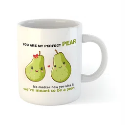 ARTBUG White Printed Ceramic Glossy Core Set of Cups and Mugs image 4