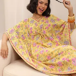 Libas Women Printed Maxi Nightdress-image-50