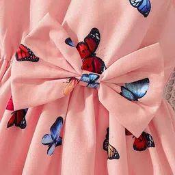 Billion Print Flutter Sleeve Fit & Flare Dress image 3