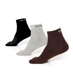 OLWEN Men Pack Of 3 Patterned Cotton Ankle Length Socks-14