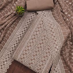 Rangtulika Ethnics Embroidered Unstitched Dress Material-picture-27