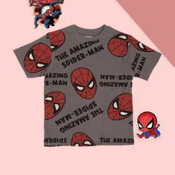 Pantaloons Junior Boys Graphic Printed Round Neck Oversized Pure Cotton T-shirt-36