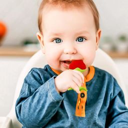 Kritiu Set Of 2 Textured Fruit Shape Baby Teethers image 3