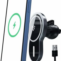 RAEGR RG10187 MagFix Arc M1220 Mag-Safe Compatible Wireless Car Charger,Magnetic Mount Charging Pad-82