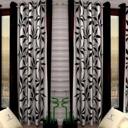 275 cm (9 ft) Polyester Semi Transparent Long Door Curtain (Pack Of 4)-image-85