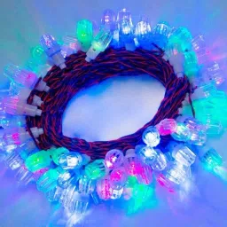 40 LEDs 10 m Multicolor Flickering, Color Changing String Rice Lights image 5