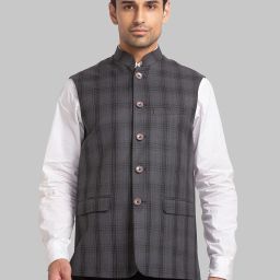 Checkered Men Waistcoat-image-72