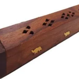 Handcrafted Wooden Sheesham Wood (Rose Wood) Incense Stick Holder & Agarbatti Stand Wooden Incense Holder (Brown) Wooden Incense Holder-picture-5