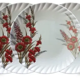 Melamine smart model(510) 7 inch beautyfull dinner plate set6 pcs Half Plate-image-48