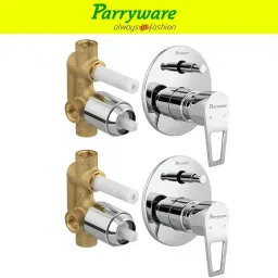 Espirion concealed Diverter Body with Concealed Upper Part set of 2 pic 022 Espirion Diverter with upper trim | Hot and Cold water Mixer | Complete set Diverter Faucet-72