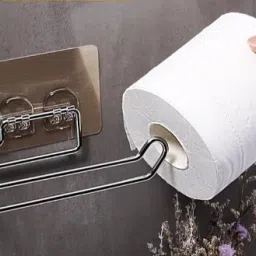 Stainless Steel Drill-Free Self-Adhesive Toilet Paper Holder Stainless Steel Toilet Paper Holder-image-8