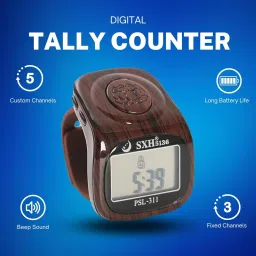 face me LED, Beep Sound, Time Clock & Reset Button - Premium Quality Counter & Tasbeeh Digital Tally Counter image 4