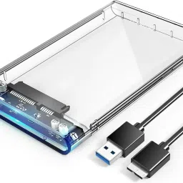 BKC 2.5 SATA SSD Casing USB 3.0 Portable External Hard Drive/SSD Transparent Case 2.5 inch Hard Drive Enclosure-2