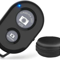Huntindia Wireless Mobile Selfie Remote Control Button Selfie Click for Android IOS+Pouch Camera Remote Control-24