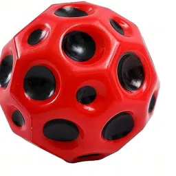 Moon Ball, Bouncy Ball, Jumping Ball, Red Color (Pack of 1)-40