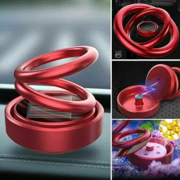 Solar Energy Rotating Car Perfume with Long Lasting Organic Fragrance Portable Car Air Purifier-image-10