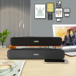 BASS BLING TWS Speaker with mobile stand & Deep Bass Built-in Rechargeable Battery 10 W Bluetooth Soundbar image 4