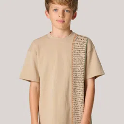 J&JP Boys Typography 2 Printed Drop-Shoulder Sleeves T-shirt-image-37
