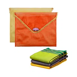 Aura Orange Set of 2 Regular Multi-Utility Organisers-104