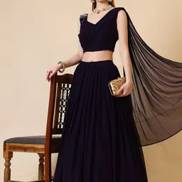 Kinjo Patchwork Ready to Wear Lehenga & Blouse With Dupatta-image-67