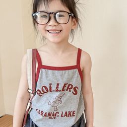 LULU & SKY Girls Typography Printed Cotton Vest Top-picture-38