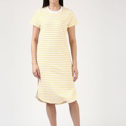 FILMODE Striped T-shirt Midi Dress-picture-1