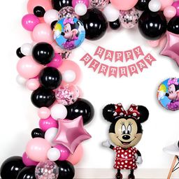 Special You 78-Pcs Pink Minnie Mouse Theme Birthday DecorationKit-image-6
